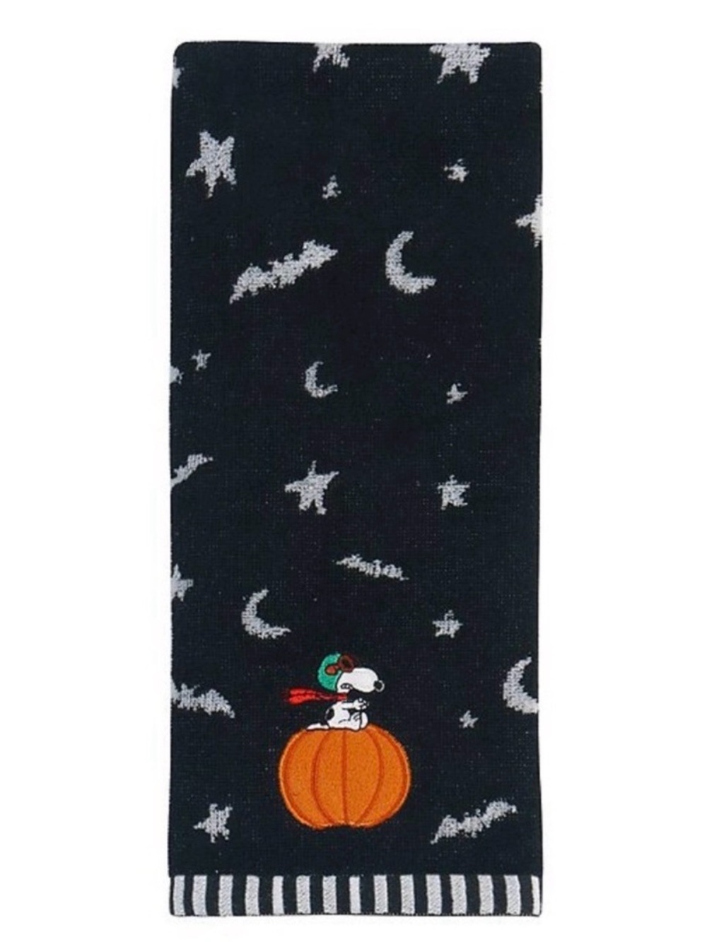 NWT Halloween Decor Snoopy & Pumpkin Cotton HandTowel